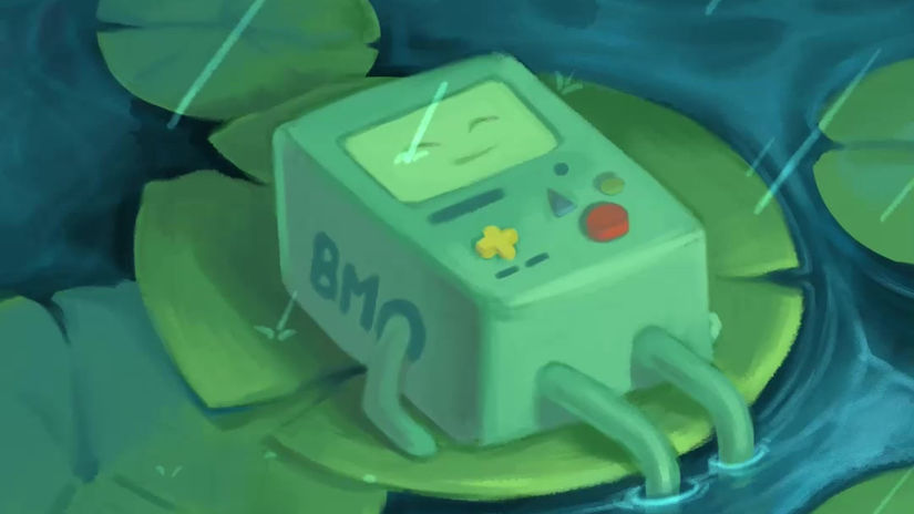 BMO in the Rain